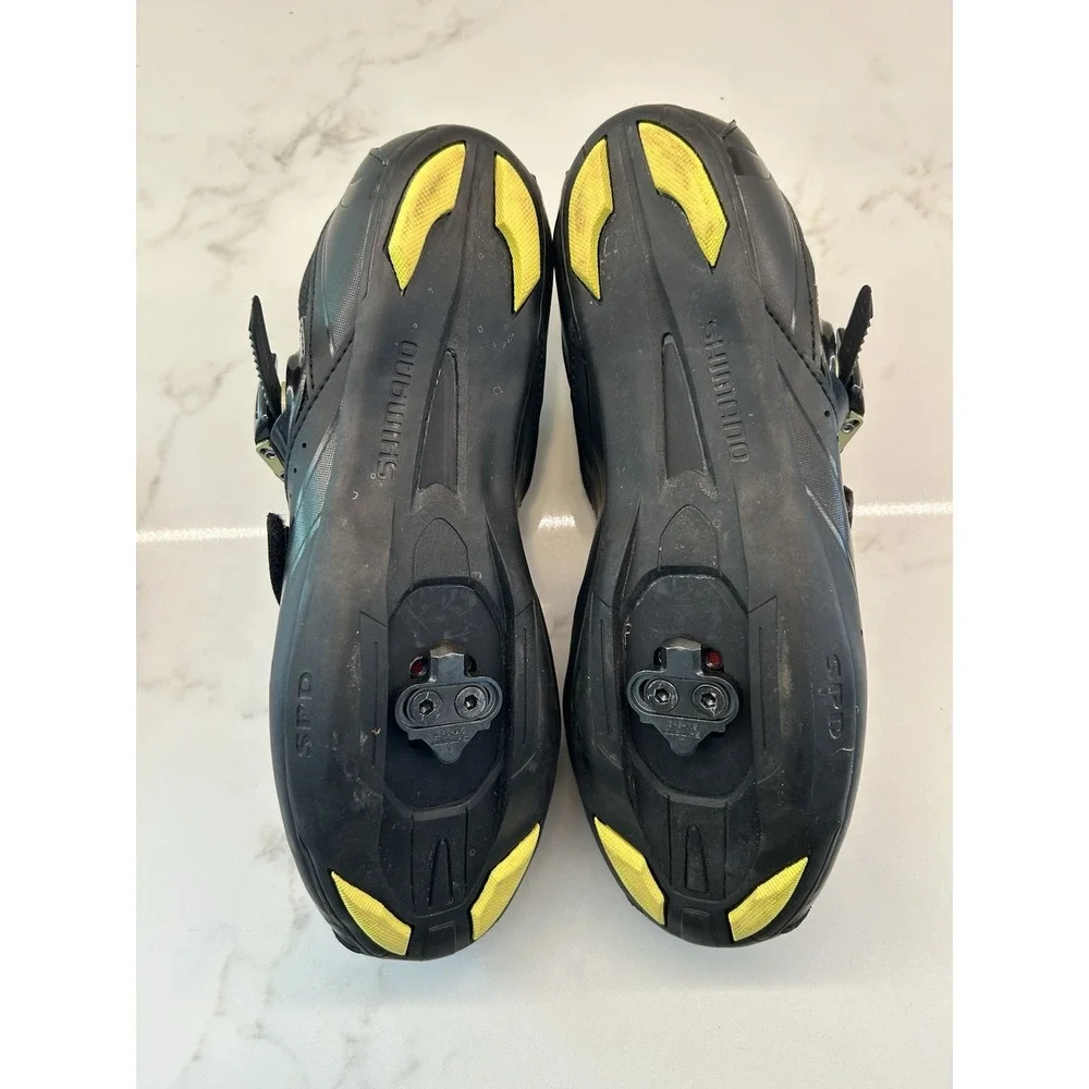 Shimano SH-RT82 Cycling Shoes Road‎ Biking Sneakers Black Straps Mens Size 42